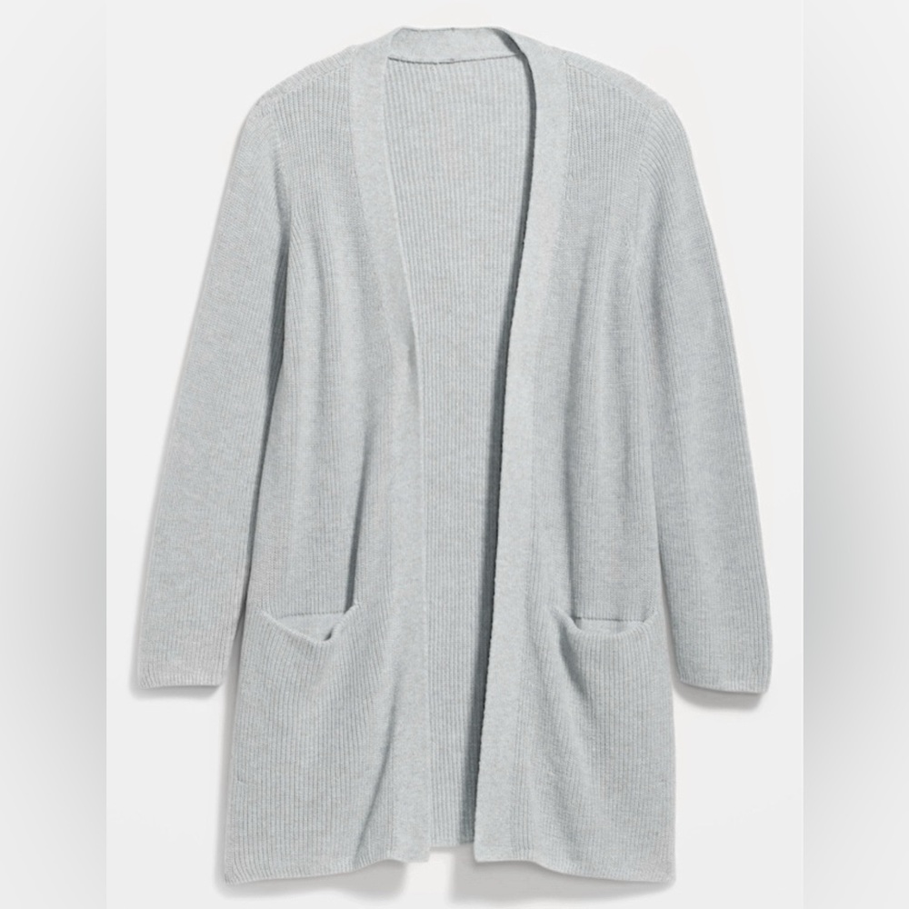 Women’s Textured Long-Line Open Front Sweater - XS - NWOT